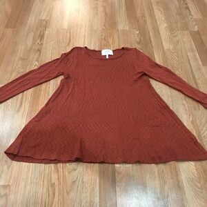 Puella Orange Top, Size Small